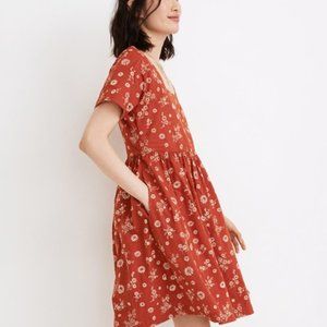 MADEWELL Allie Mini Dress in Cottage Floral